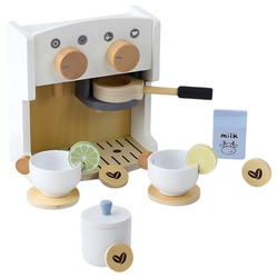 Drewniany Ekspres Do Kawy i Herbarty Kawiarnia Dla Dzieci + Akcesoria