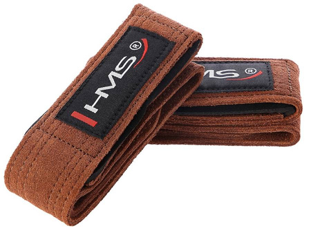 Paski Uchwyty Treningowe Do Ćwiczeń Martwego Ciągu Skórzane 2 szt. HMS