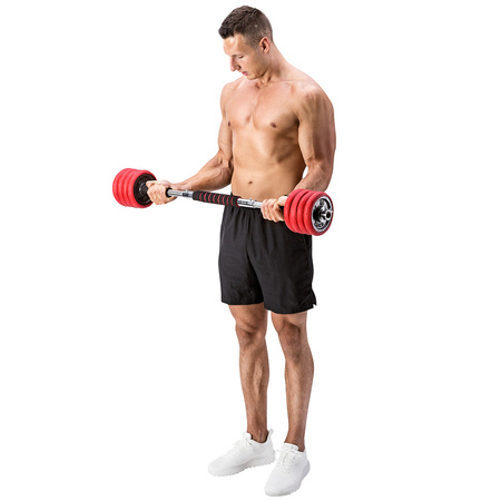 Zestaw Hantle Sztangielki Sztanga 2x15 kg HMS