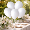 GEMAR Białe Klasyczne Pastelowe Balony Makaroniki 30 cm - 100 szt.