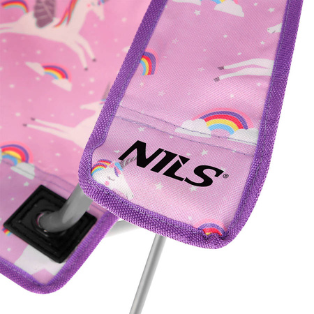 Krzesełko Turystyczne Składane Dziecięce Kempingowe + Pokrowiec NILS