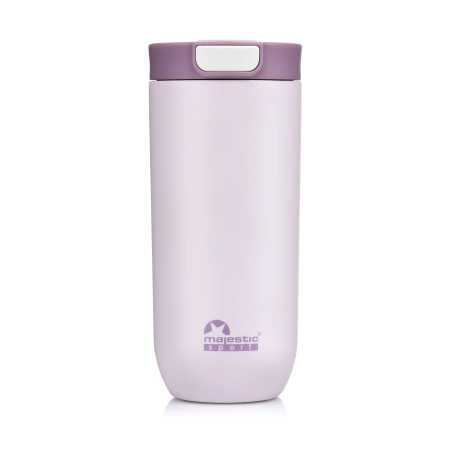 Kubek Termiczny Termos Turystyczny Stalowy Z Blokadą 540 ml Różowy