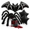 Zestaw Na Halloween Duży Pająk 60 cm + Sztuczna Krew 250 ml + 3 Balony