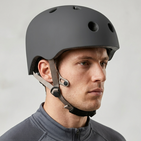 Kask Rowerowy Orzeszek Regulowany Na Hulajnogę Wentylowany In-mold + Zestaw Ochraniaczy