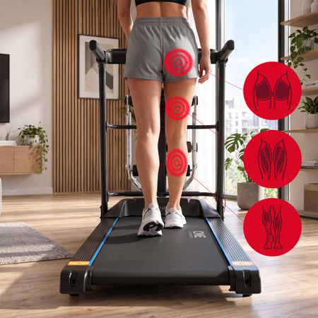 Bieżnia Elektryczna Treningowa Domowa Z Masażerem ONE FITNESS