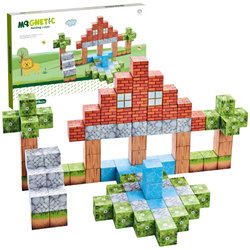 Klocki Magnetyczne Konstrukcyjne Zestaw 99 Elementów Edukacyjne Dla Dzieci