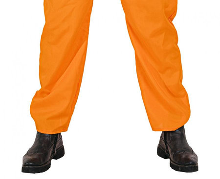 Strój Więźnia Kostium Skazańca Na Halloween Przebranie r. M + Kula Do Nogi