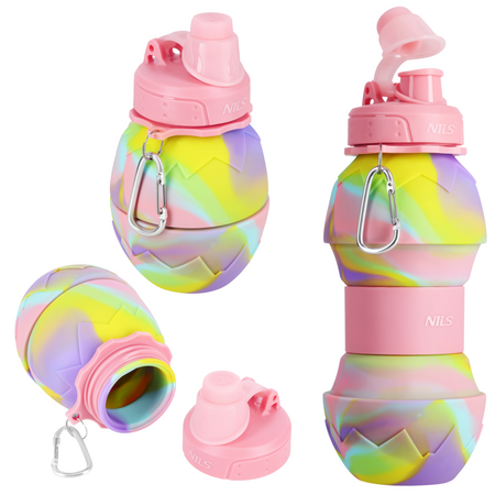 Butelka Sportowa Bidon Silikonowy Składany 700 ml NILS