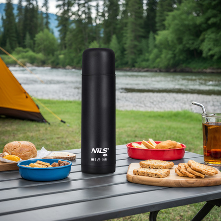Termos Turystyczny Próżniowy Stalowy Butelka Termiczna Na Kawę 500 ml NILS