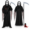 Strój Krzyk Na Halloween Dla Dziecka Duch Kostium 120/130 cm + Kosa 102 cm