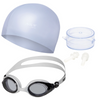 Zestaw Pływacki 3w1 Okularki Do Wody + Czepek + Zatyczki Do Uszu