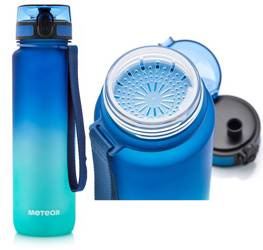 Butelka Sportowa Bidon Na Wodę Z Miarką Tritanowa Z Ustnikiem 1000ml METEOR