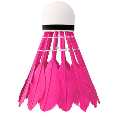 Lotki Do Gry W Badmintona Treningowe Piórkowe Kolorowe NILS Komplet 6 szt.