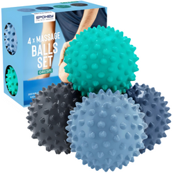 Piłeczki Jeżyki Z Kolcami Do Masażu Rehabilitacji Zestaw 4xszt. GRESPI