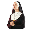 Strój Zakonnicy Przebranie Na Halloweeen Dla Kobiet Toga Kornet + Krzyż