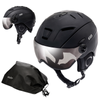 Kask Narciarski Z Szybą Snowboardowy Regulowany METEOR