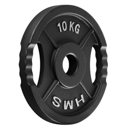 Talerz Olimpijski Obciążenie Na Gryf Sztangę Do Ćwiczeń Treningu HMS 10 kg