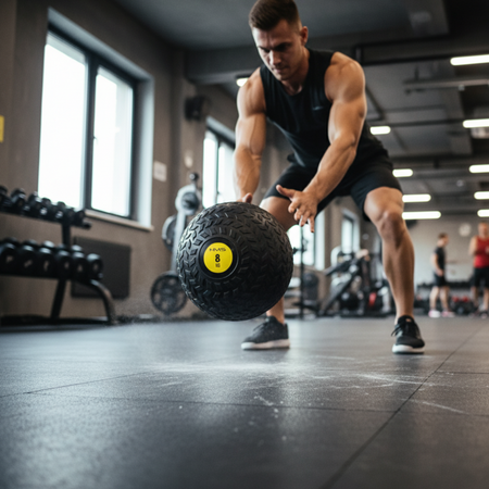 Slam Ball Piłka Lekarska Do Ćwiczeń Fitness Treningu Crossfit 8 kg HMS
