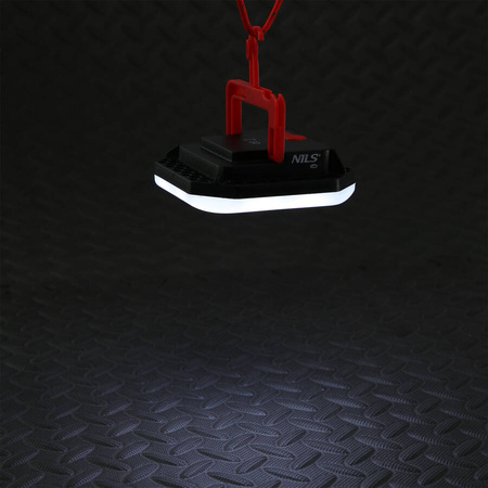 Lampa Turystyczna Ze Stroboskopem Ładowana Przez USB 220 LM IPX5 Z Uchwytem