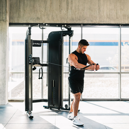 Atlas Wielofunkcyjny Brama Do Ćwiczeń Siłowych Ze Stosem i Wyciągiem HMS