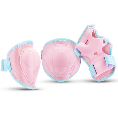 Kask Rowerowy Regulowany Dziecięcy Wentylowany + Zestaw Ochraniaczy