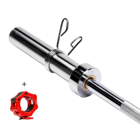 HMS Sztanga Gryf Olimpijski Prosty 150 cm Do Ćwiczeń