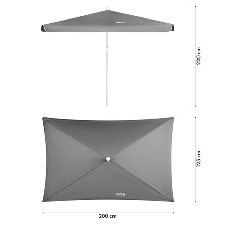 2w1 Parasol Parawan Plażowy Ogrodowy Filtr UV NILS