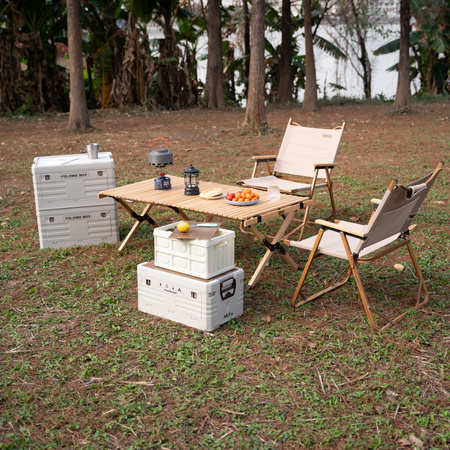 Skrzynia Pojemnik Do Przechowywania Transportowa Modułowa Kempingowa 2w1