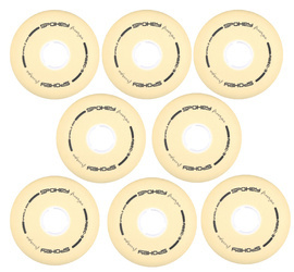 SPOKEY Zestaw 8x Kółka Do Rolek Łyżworolek 82A 76 mm Bez Łożysk