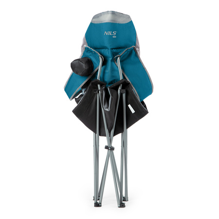 NILS Krzesło Plażowe Turystyczne Składane Kempingowe Ogrodowe + Pokrowiec
