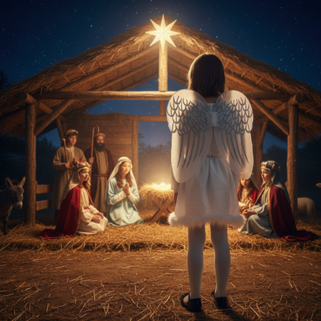 Skrzydła Anioła Z Brokatem Przebranie Aniołek Na Jasełka Bal Świętych