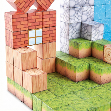 Klocki Magnetyczne Konstrukcyjne Zestaw 157 Elementów Edukacyjne Dla Dzieci