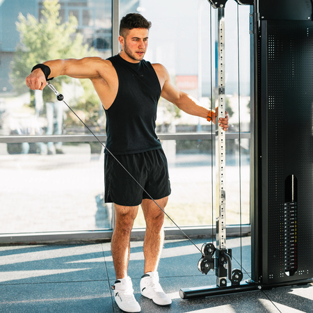 Atlas Wielofunkcyjny Brama Do Ćwiczeń Siłowych Ze Stosem i Wyciągiem HMS