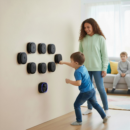 Elektroniczna Tarcza Bokserska Modułowa Z Głośnikiem i Bluetooth + Rękawice