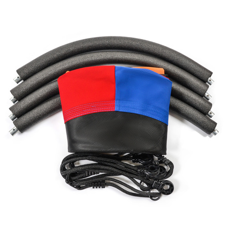 METEOR Huśtawka bocianie gniazdo Meteor 110 cm czerwony/pomarańczowy/ciemnoniebieski