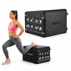 Skrzynia Do HIP THRUST Wyprofilowany Podest Do Ćwiczeń Fitness Treningu HMS