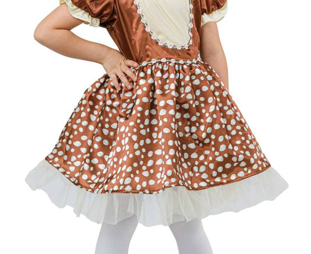 Kostium Przebranie Dla Dziewczynki Strój Jelonka Sukienka Na Bal Jesieni