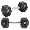 Hantle Ciężarki Gumowane Do Ćwiczeń Treningu Siłowego HEX PRO 2x9 kg HMS