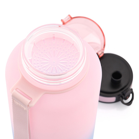 Butelka Sportowa Bidon Na Wodę Z Miarką Tritanowa Z Ustnikiem 1500ml METEOR