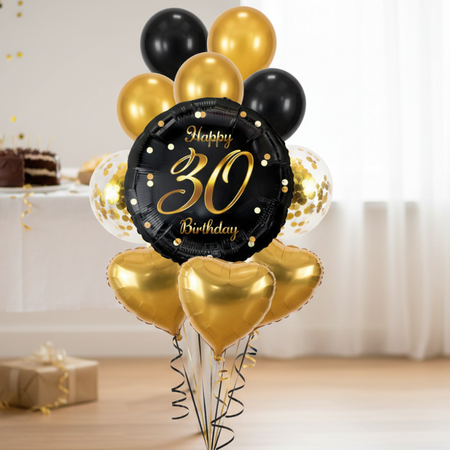Balony Foliowe Na 30 Urodziny Imprezę Przyjęcie Happy Birthday Zestaw 3szt.