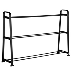 Stalowy Stojak Trzypoziomowy Pod Piłki Treningowe Do Ćwiczeń Fitness HMS