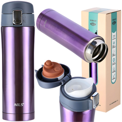 Kubek Termiczny Termos Turystyczny Stalowy Butelka Na Kawę Herbatę 430 ml