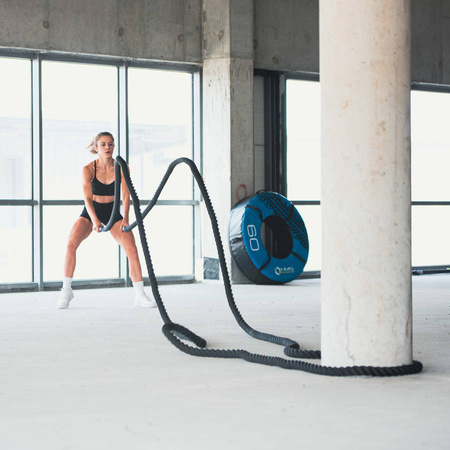 Lina Treningowa Do Ćwiczeń Fitness Crossfit Power Battle Rope 15 m HMS