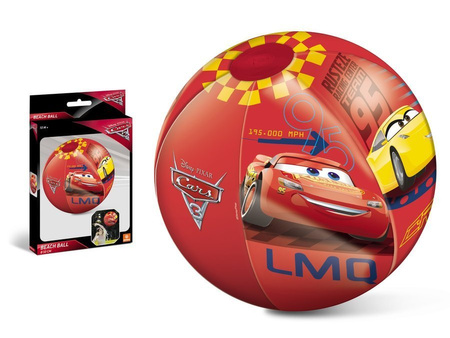 MONDO Piłka Gumowa Plażowa Dla Dzieci Auta Cars 3