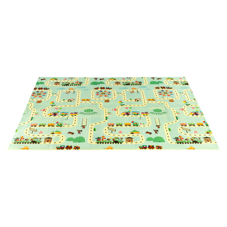 Mata Edukacyjna Piankowa Dla Dzieci Duża Dwustronna Składana XPE 195x180 cm