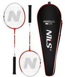 Zestaw Do Gry W Badmintona Rekreacyjnej Rakietki Paletki + Pokrowiec NILS