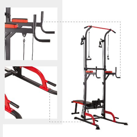 HMS Poręcz Wielofunkcyjna Z Ławką Do Ćwiczeń