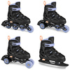 Łyżworolki 4w1 Rolki Łyżwy Regulowane Wrotki Kółko LED Dziecięce Quattro	