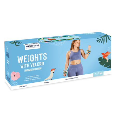Obciążenia Ciężarki Na Kostki Nadgarstki Do Ćwiczeń Fitness 2x1 kg SPOKEY