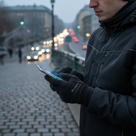 Rękawice Rękawiczki Zimowe Sportowe Do Biegania Ciepłe Narciarskie METEOR
